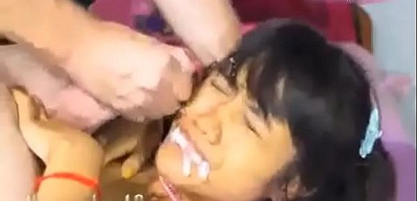  Sticky Girl Facial Pays Rent Hot